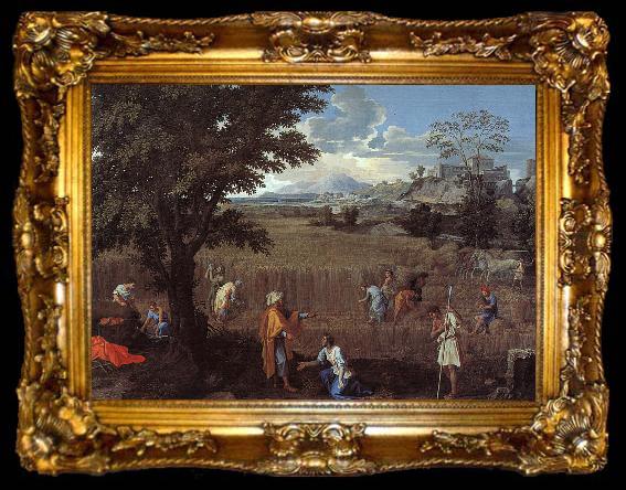 framed  Nicolas Poussin The Summer  Ruth and Boaz, ta009-2